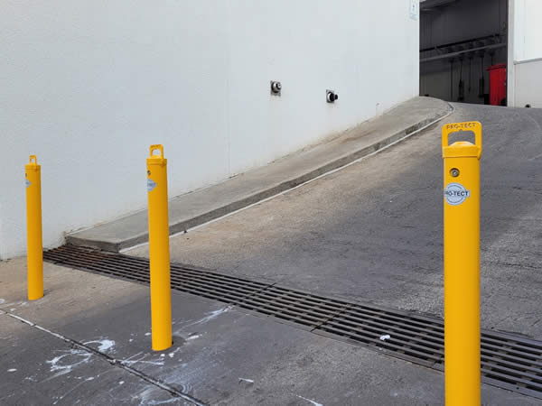 Placed 1500mm centres across a driveway, Pro-Tect bollards do their job